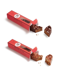Almond-hazelnut praliné snack bars