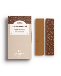Tablette de Chocolat Saint-Honoré  sur fond blanc