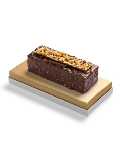 Gâteau Figaro Hazelnut on white background
