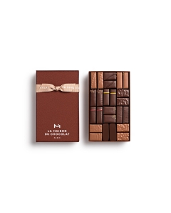 Maison Gift Box Dark and Milk 24 chocolates on background white