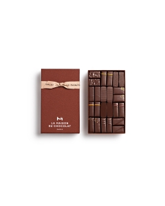 Maison Gift Box Dark 24 chocolates on white background