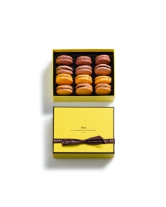 Chocolate Macaron Gift Box 12 Pieces - La Maison du Chocolat