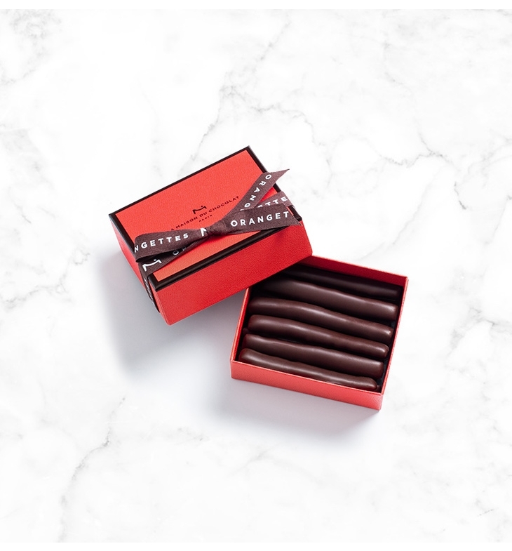 15 PCS Candied Oranges Peels Covered in Dark Chocolate - La Maison du Chocolat
