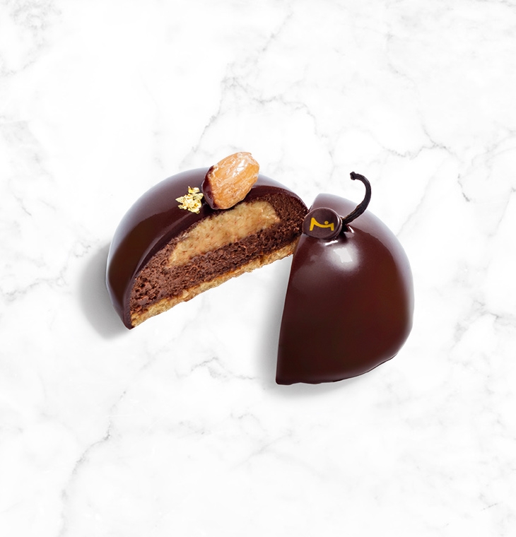 Crème Brûlée Mousse Cake NYC - La Maison du Chocolat