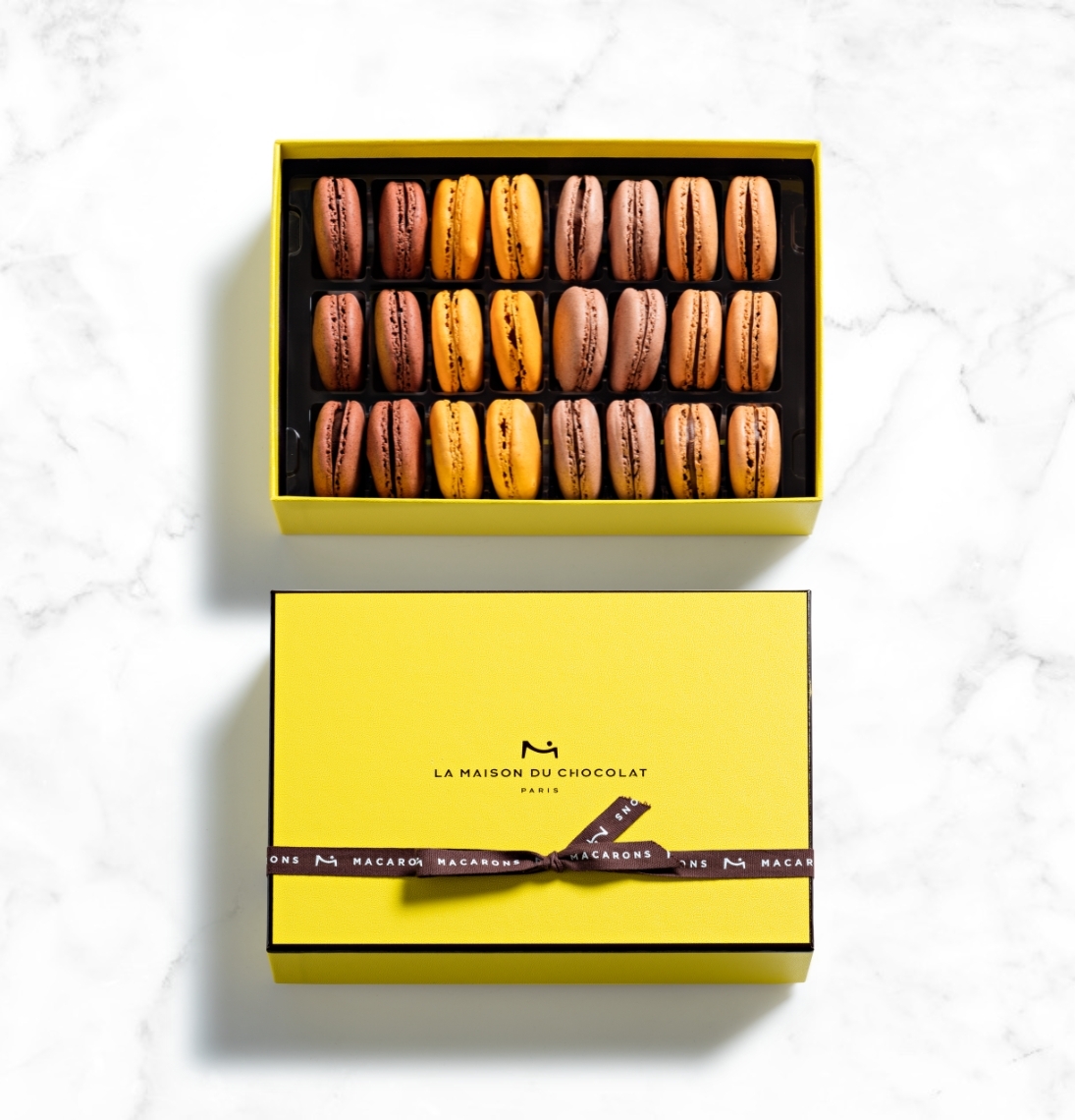Chocolate Macaron Gift Box 24 Pieces - La Maison du Chocolat