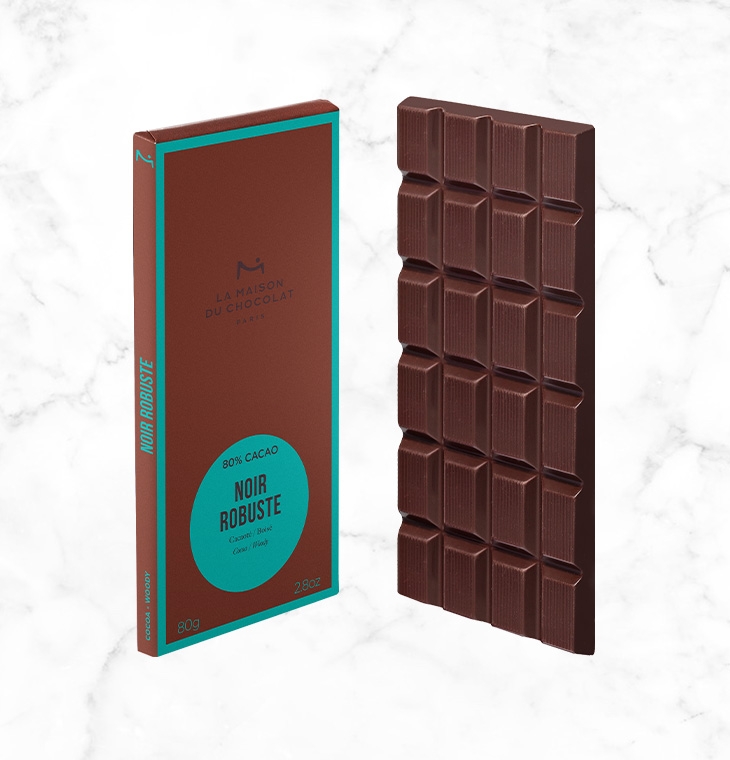 Noir Robuste 80% Dark Chocolate Bar - La Maison du Chocolat