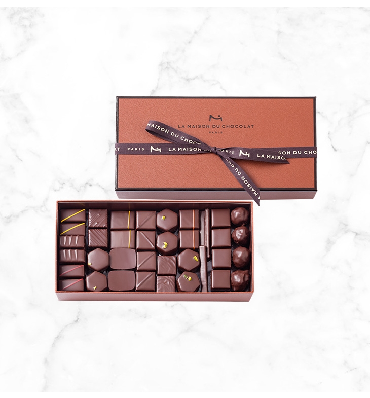Gift Box With Dark Chocolates 73 Pieces La Maison Du Chocolat