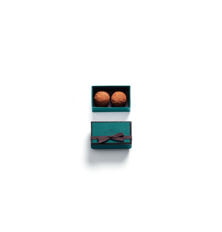 Plain Dark Truffle Gift Box 2 Piece