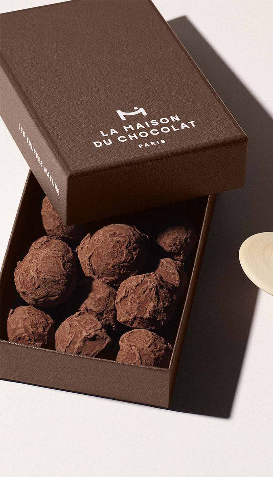 Coffrets de truffes nature Maison du Chocolat